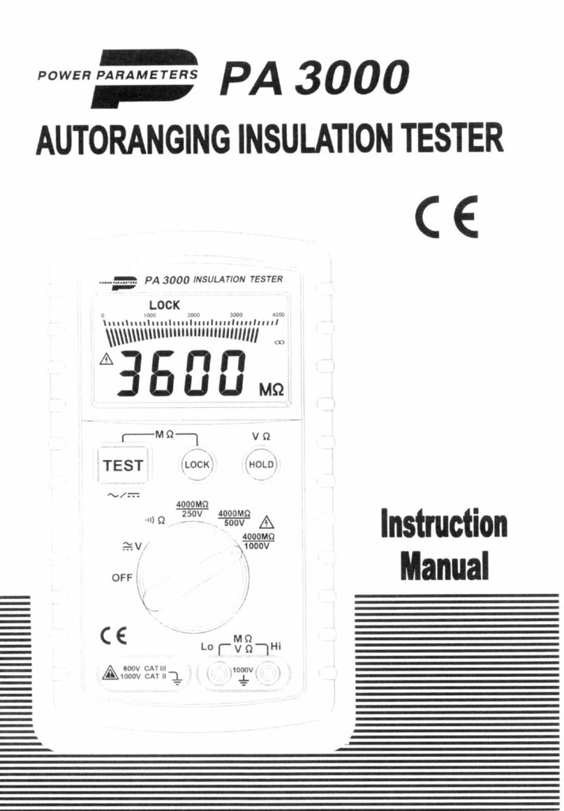 POWER PARAMETERS PA 3000 instruction manual POWER PARAMETERS PA 3000 instruction manual
