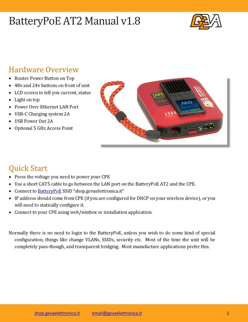 GEVA BatteryPoE AT2 manual