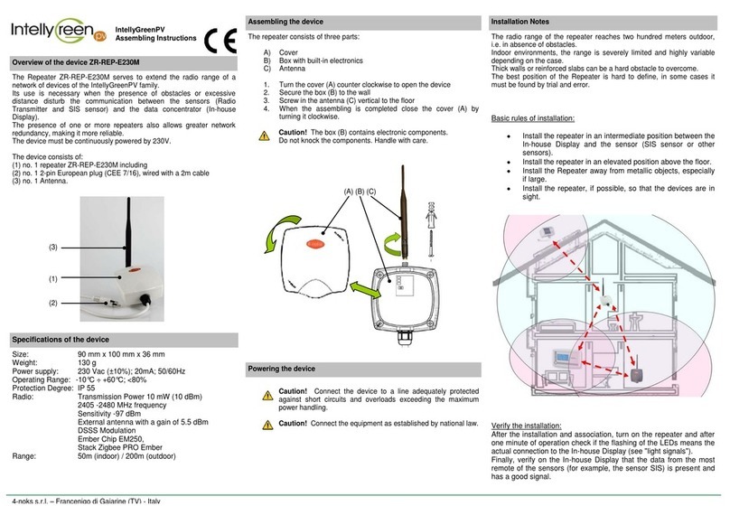 IntellyGreenPV ZR-REP-E230M Assembling instructions