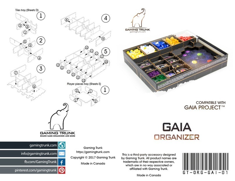 GAMING TRUNK GAIA Assembly manual