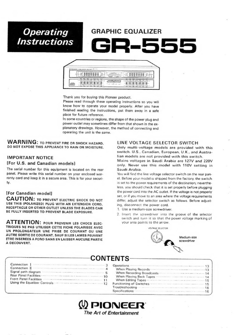 Pioneer GR-555 User manual