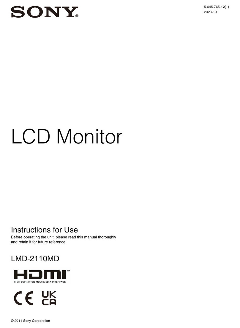 Sony LMD-2110MD User manual
