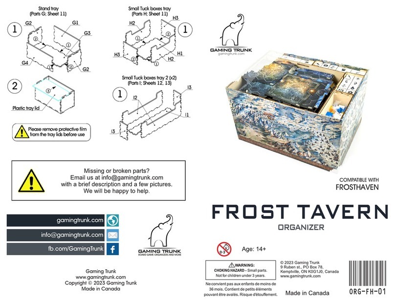 GAMING TRUNK FROST TAVERN manual