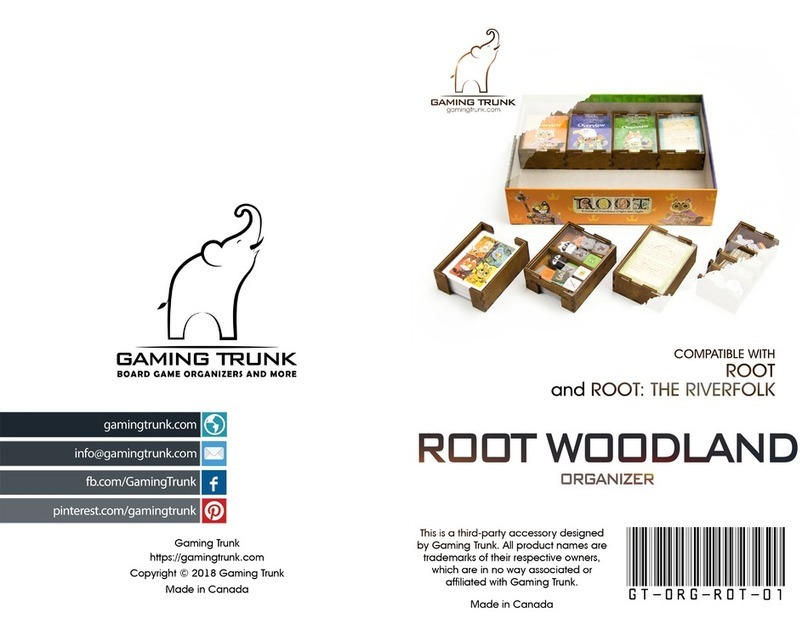 GAMING TRUNK ROOT WOODLAND User manual