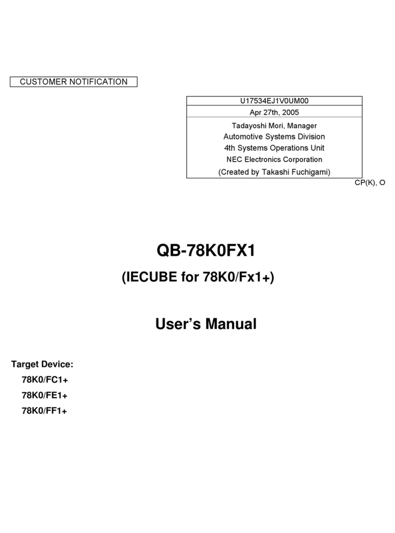 Renesas QB-78K0FX1 User manual