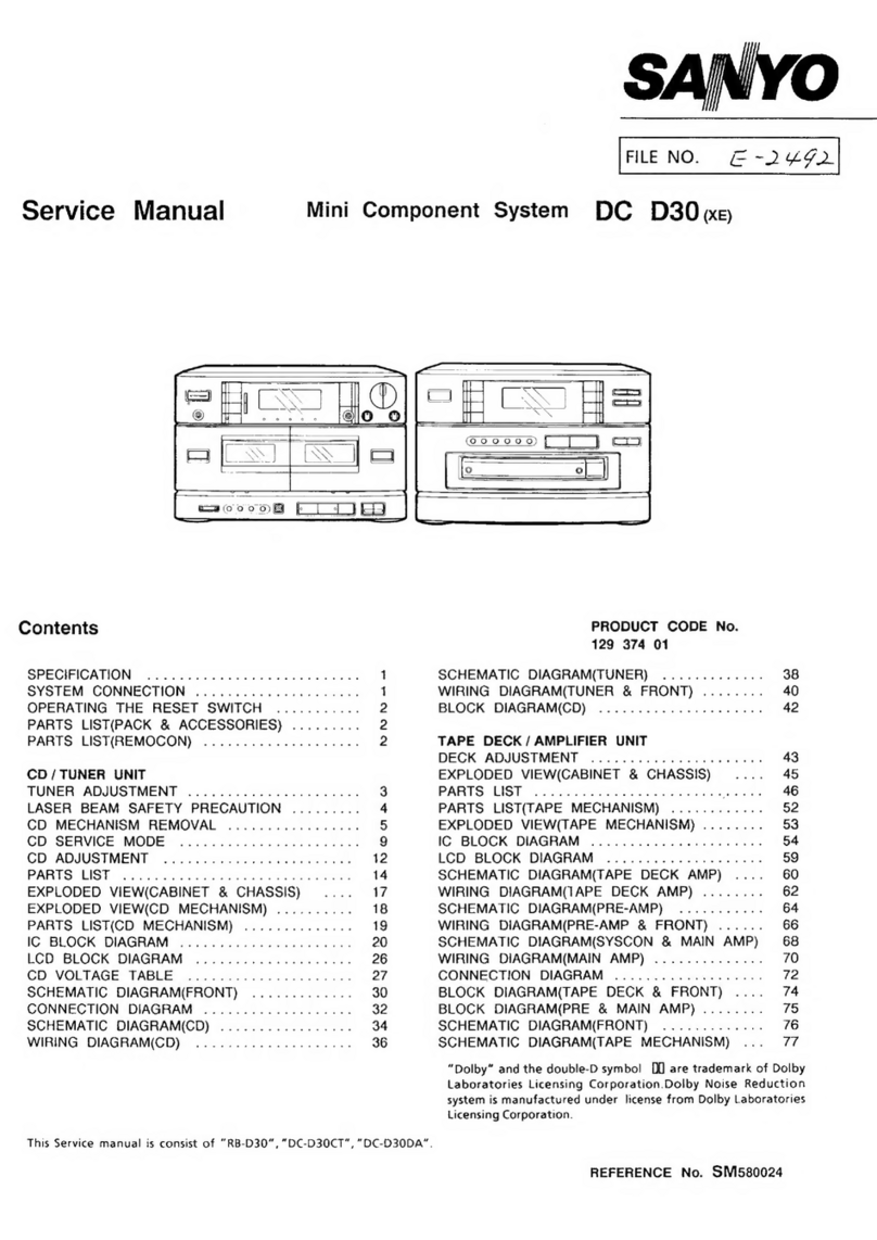 Sanyo DC D30 User manual