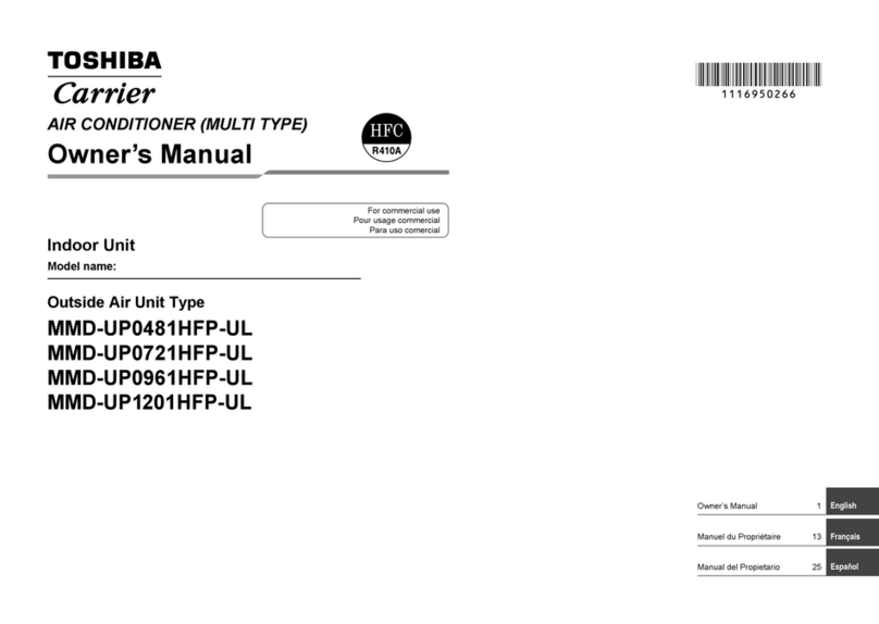 Toshiba MMD-UP0481HFP-UL User manual