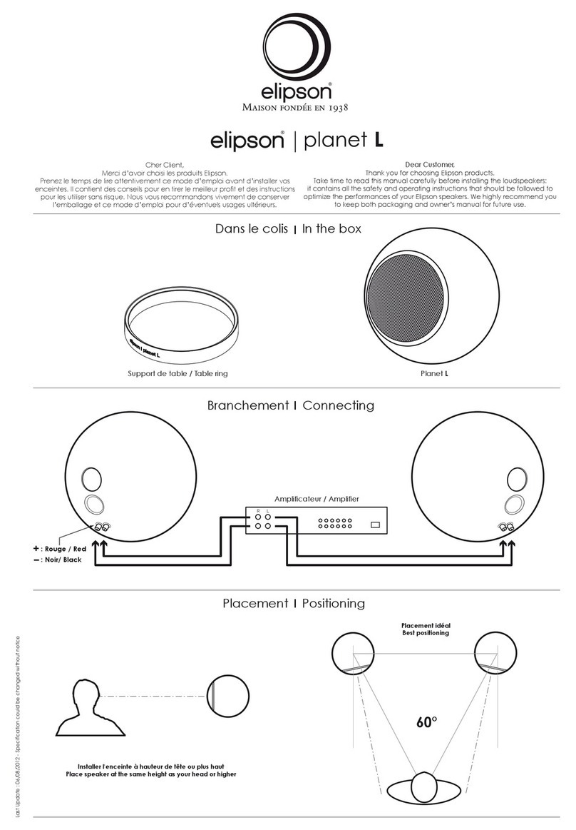 Elipson planet L manual