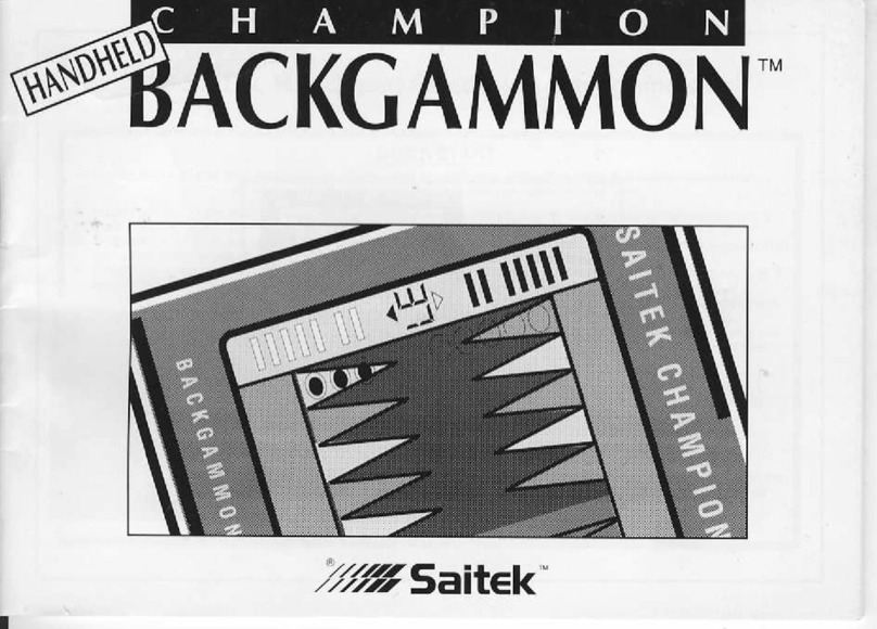 Saitek HANDHELD CHAMPION BACKGAMMON manual Saitek HANDHELD CHAMPION BACKGAMMON manual