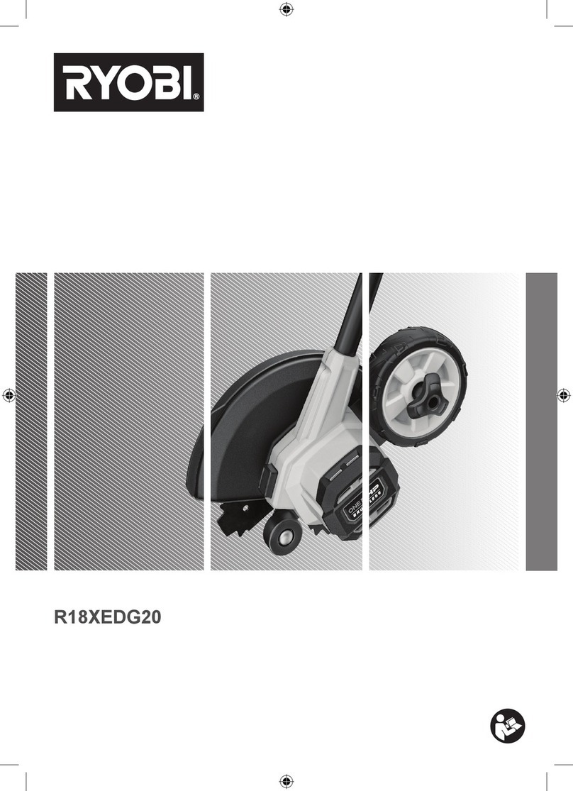 Ryobi R18XEDG20 User manual Ryobi R18XEDG20 User manual