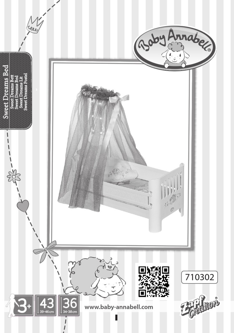 Zapf Creation Baby Annabell Sweet Dreams Bed User manual