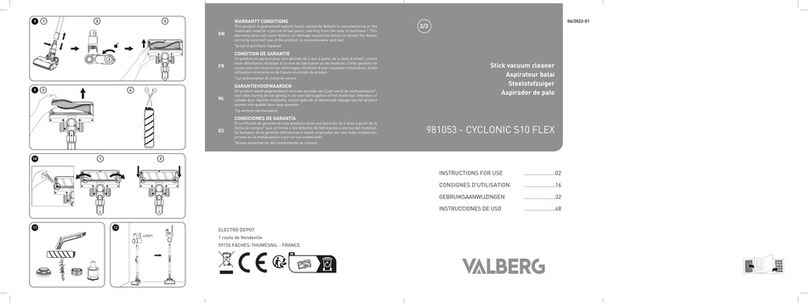 VALBERG CYCLONIC S10 FLEX User manual
