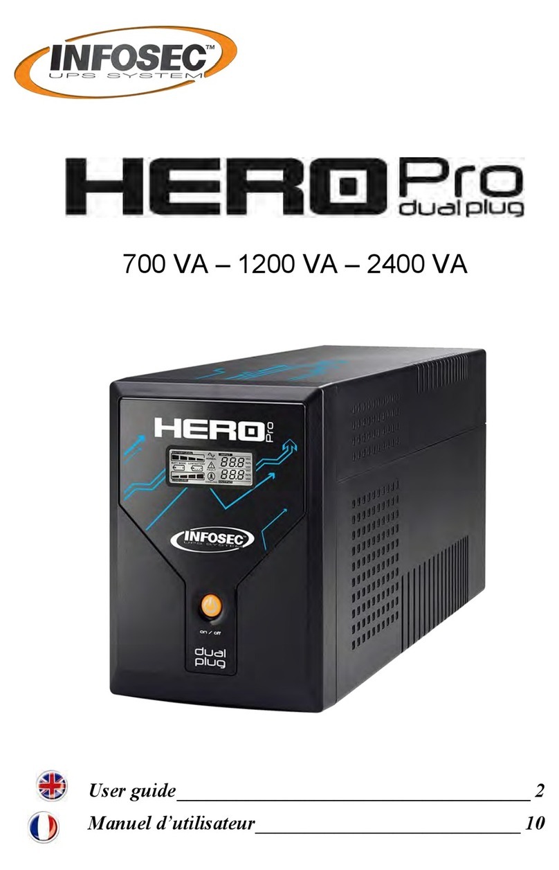 INFOSEC Hero Pro Dual Plug 700 VA User manual INFOSEC Hero Pro Dual Plug 700 VA User manual