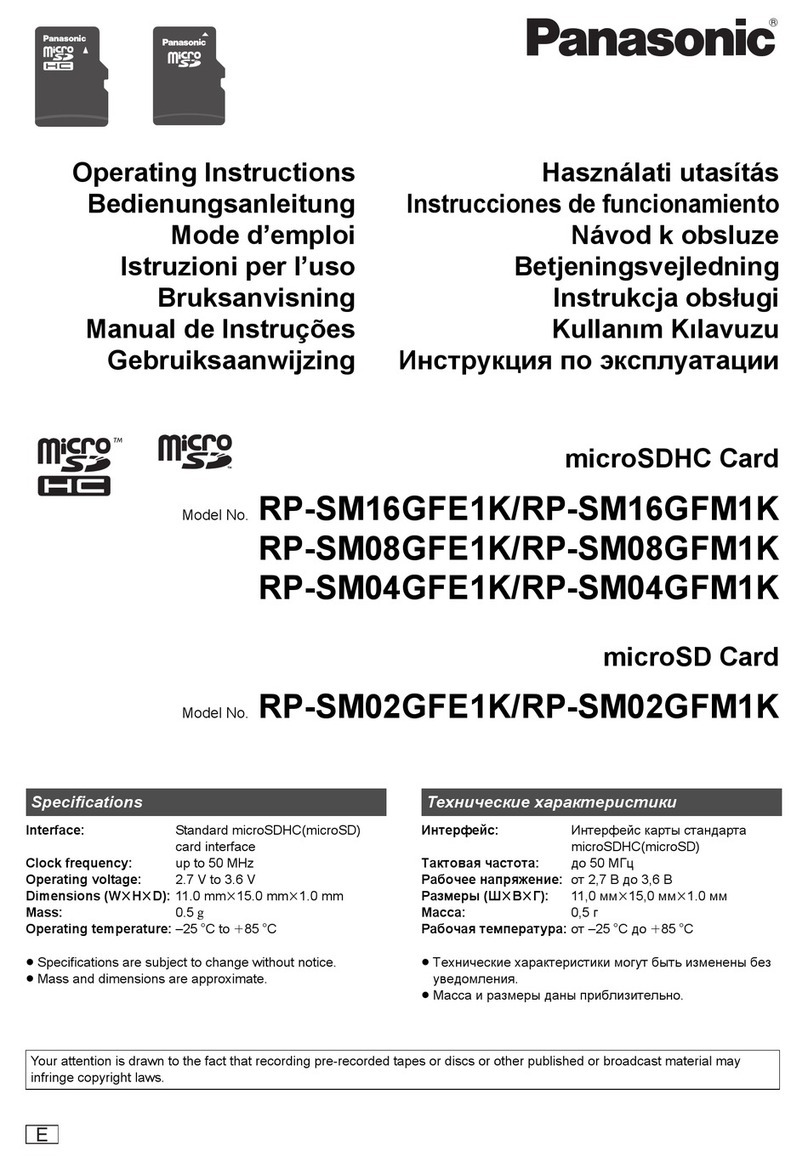 Panasonic RP-SM16GFE1K User manual