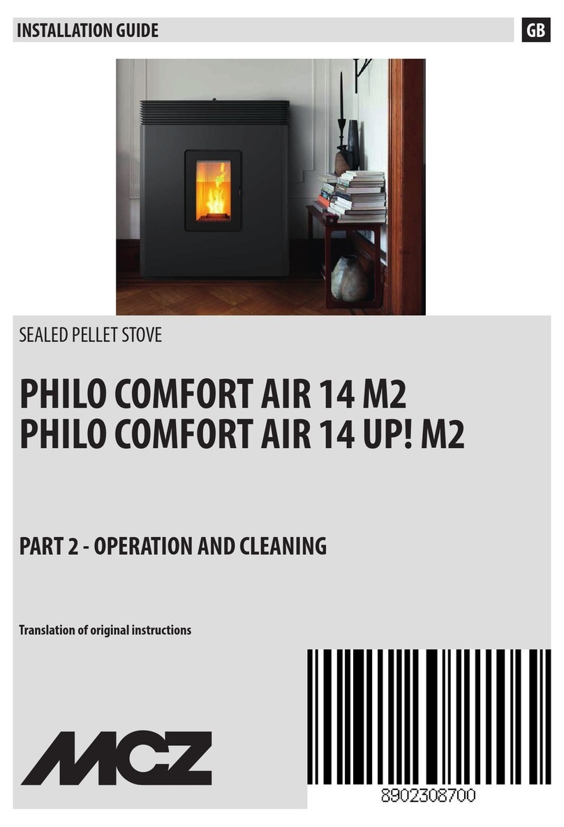 MCZ PHILO COMFORT AIR 14 UP! M2 User manual MCZ PHILO COMFORT AIR 14 UP! M2 User manual