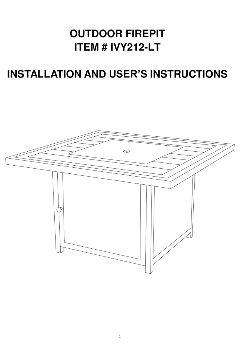 GatherCraft IVY212-LT Installation and user instructions
