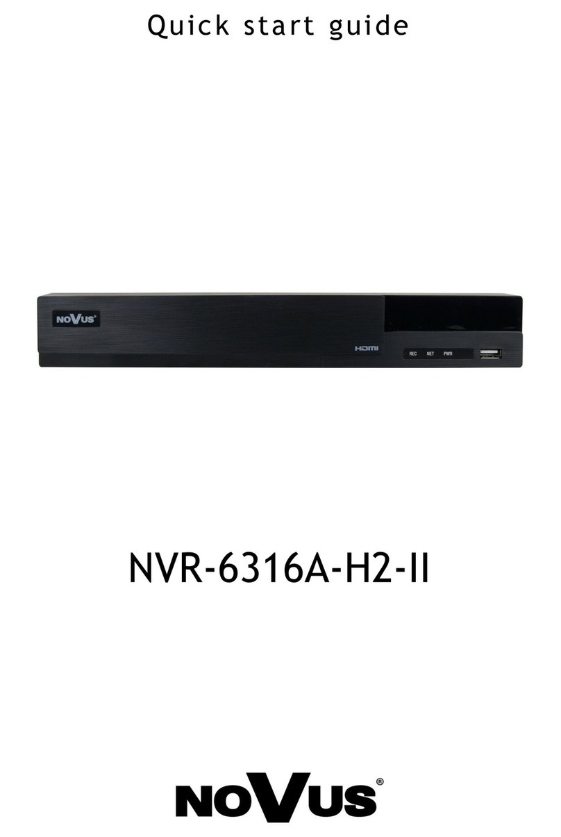 Novus NVR-6316A-H2-II User manual