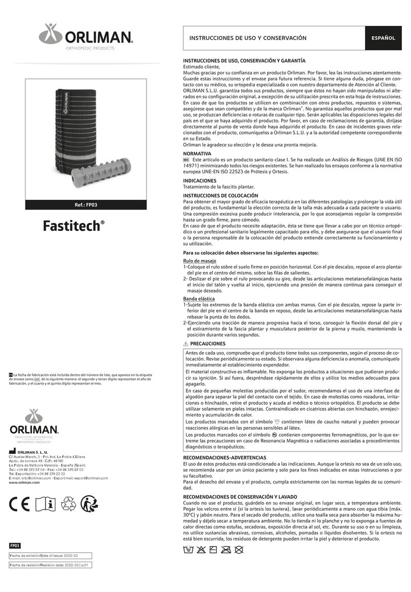 Orliman Fastitech FP03 Operation instructions