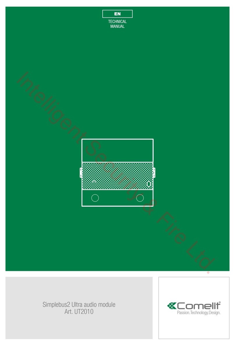Comelit UT2010 Technical manual Comelit UT2010 Technical manual