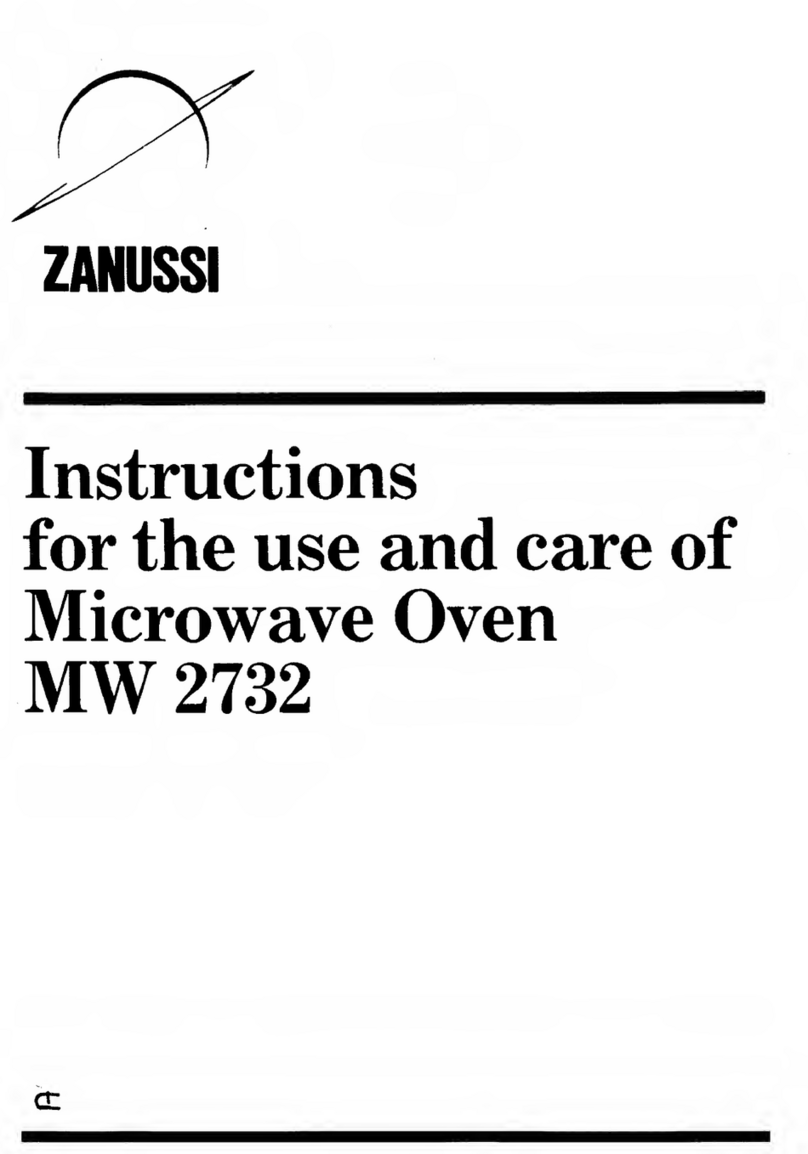 Zanussi MW 2732 Operating and safety instructions