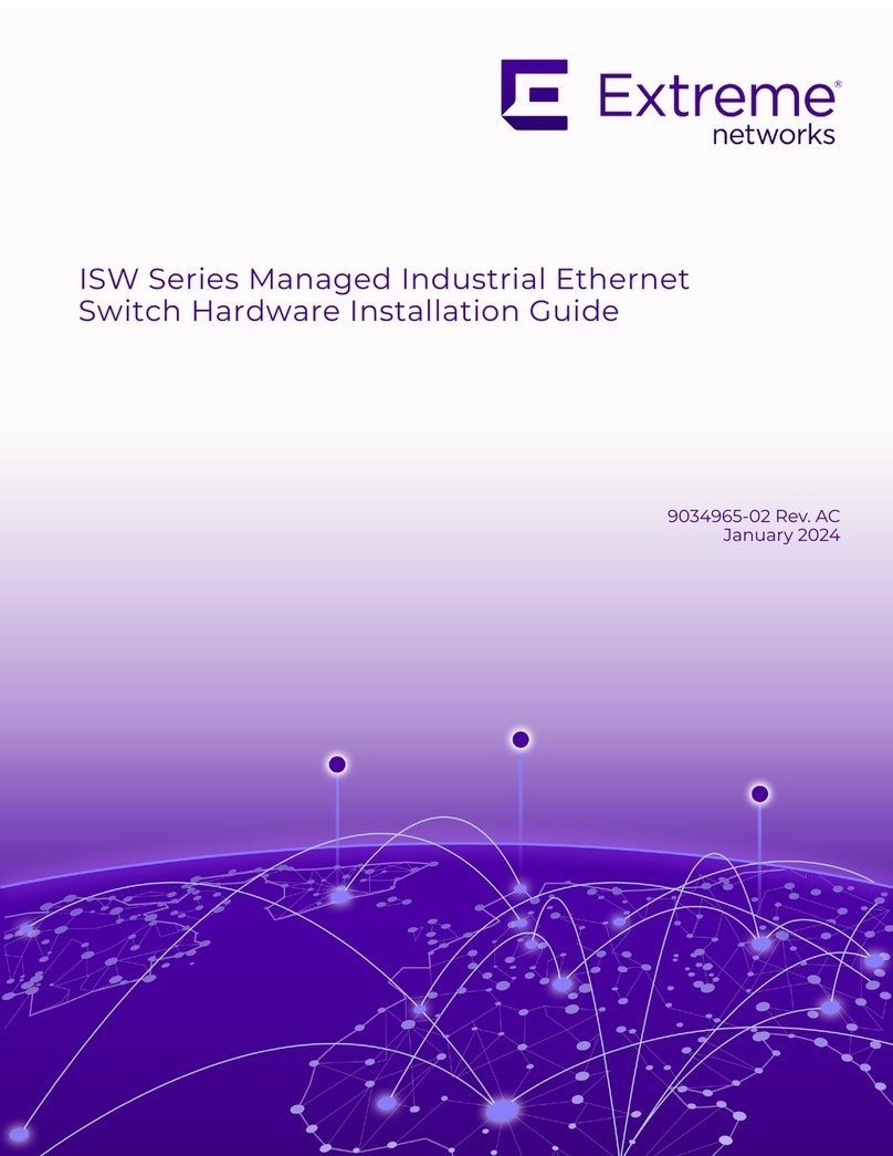 Extreme Networks ISW Series User manual Extreme Networks ISW Series User manual