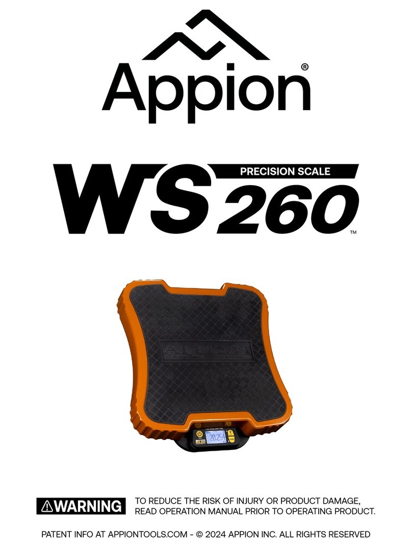 Appion WS260 User manual
