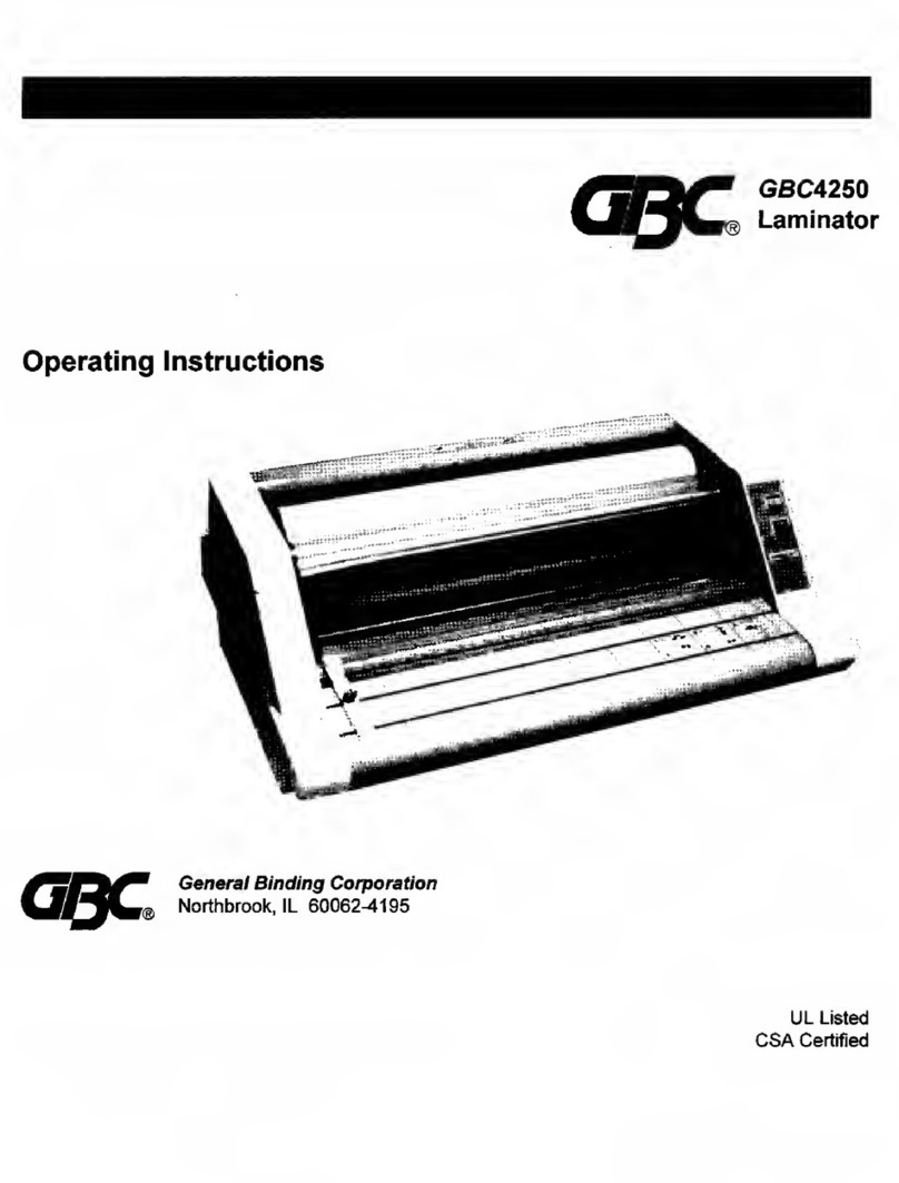 GBC GBC4250 User manual