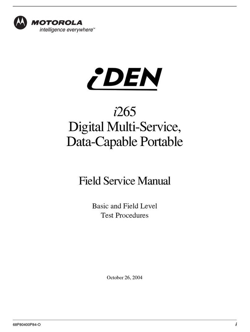 Motorola iDEN i265 Quick start guide