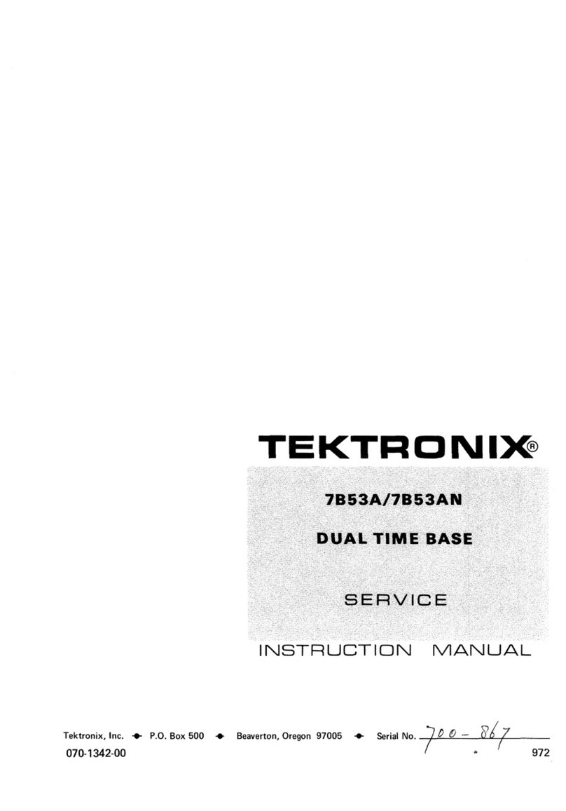 Tektronix 7B53A User manual