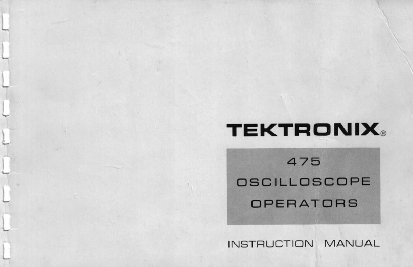 Tektronix 475 User manual