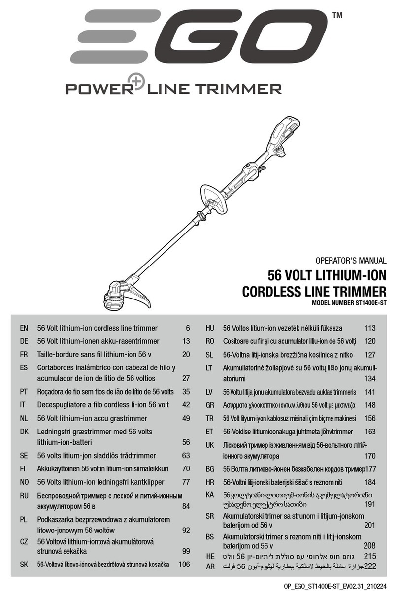 EGO ST1400E-ST User manual
