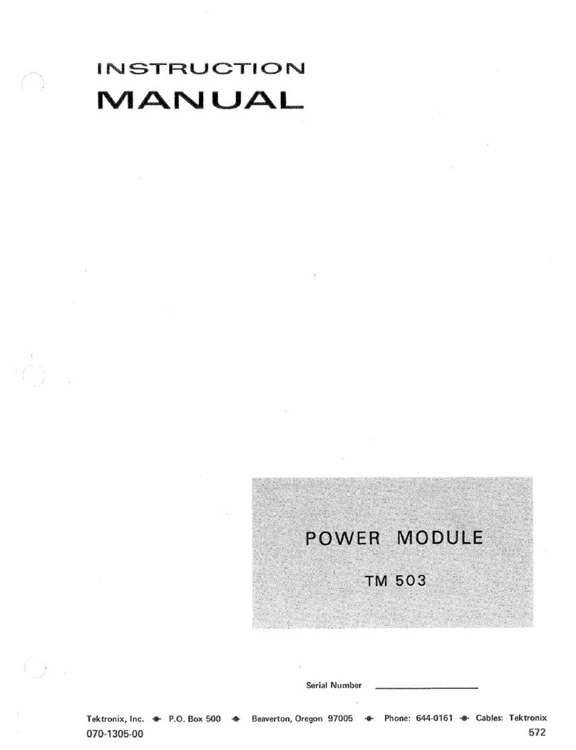 Tektronix TM 503 User manual