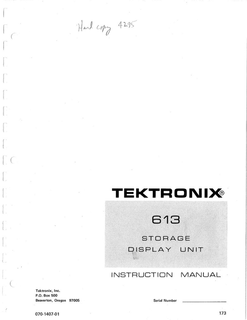 Tektronix 613 User manual