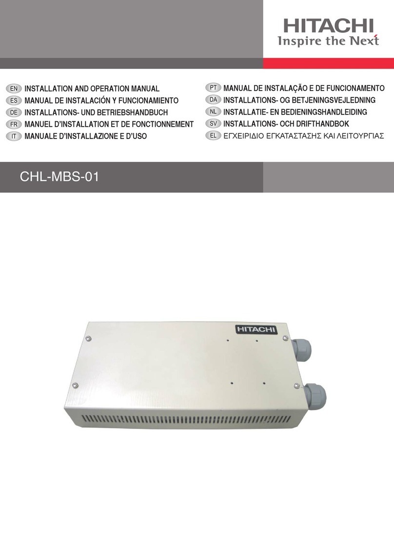Hitachi CHL-MBS-01 User manual