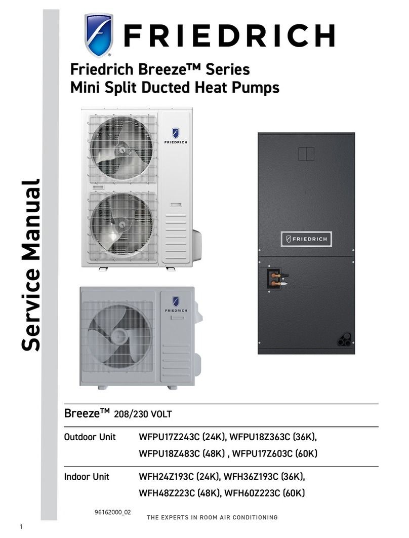 Friedrich Breeze Series Service manual