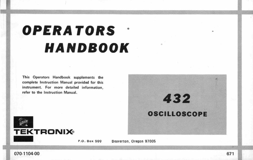 Tektronix 432 Service manual