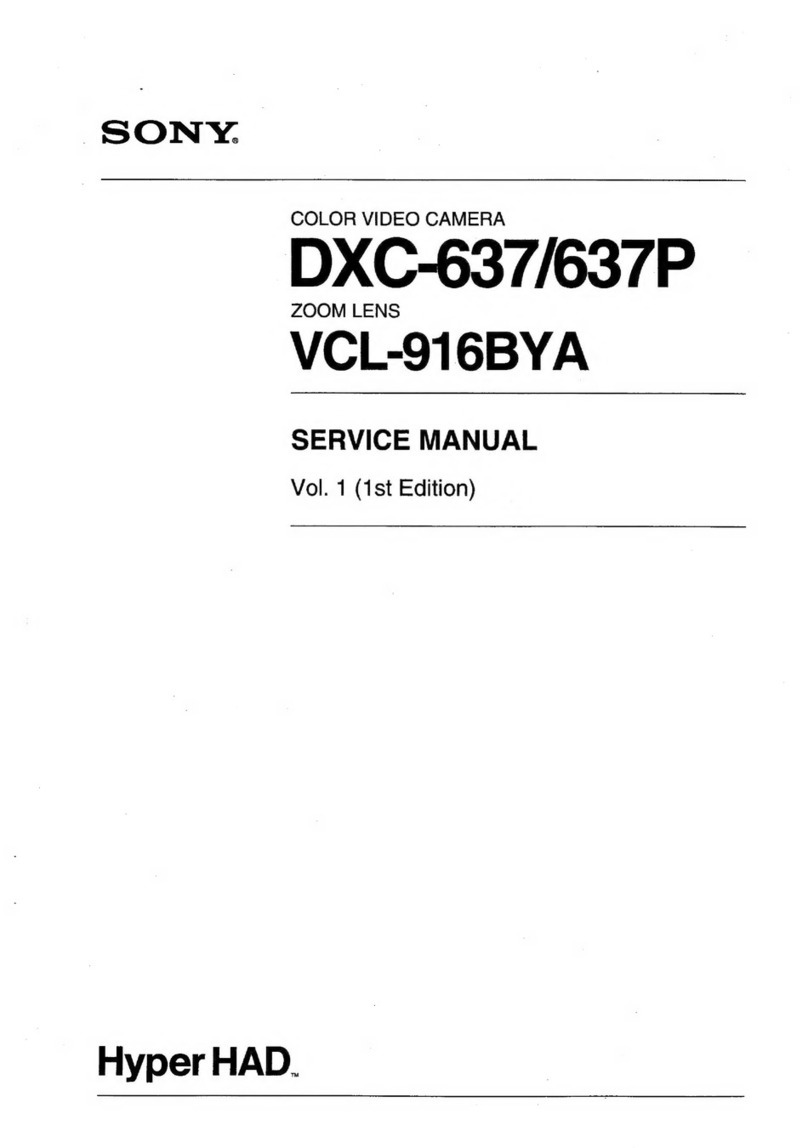 Sony DXC-637 User manual