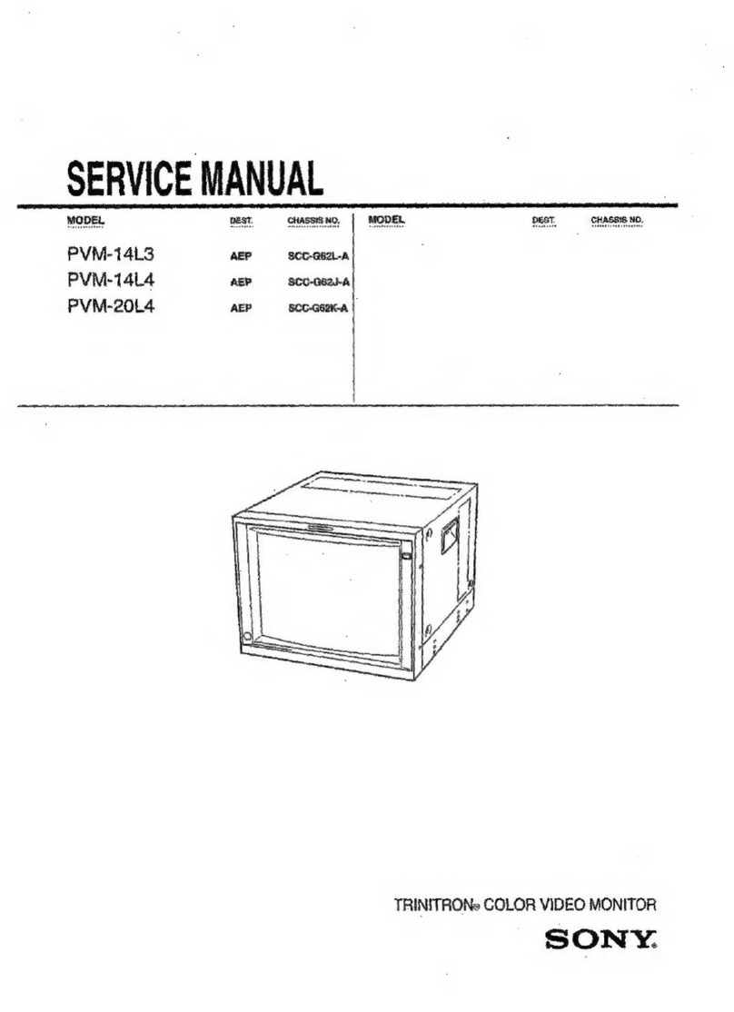 Sony Trinitron PVM-14L3 User manual