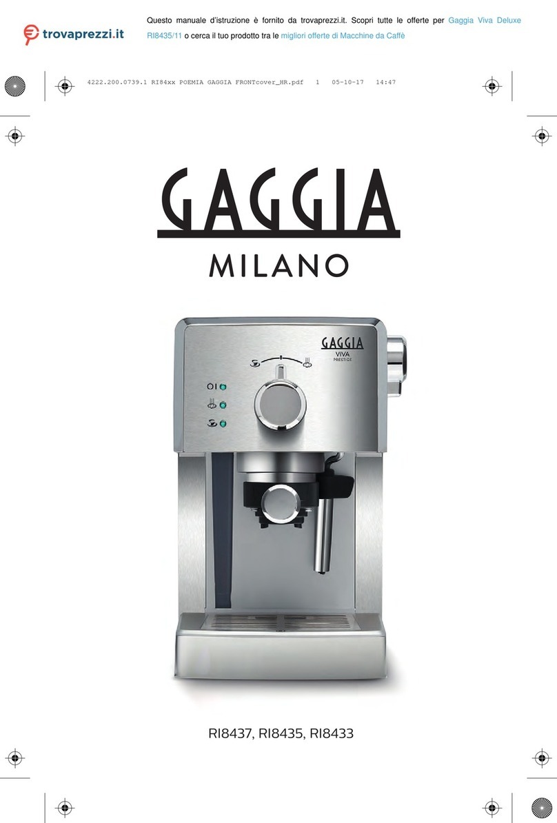 Gaggia Milano VIVA DELUXE manual Gaggia Milano VIVA DELUXE manual