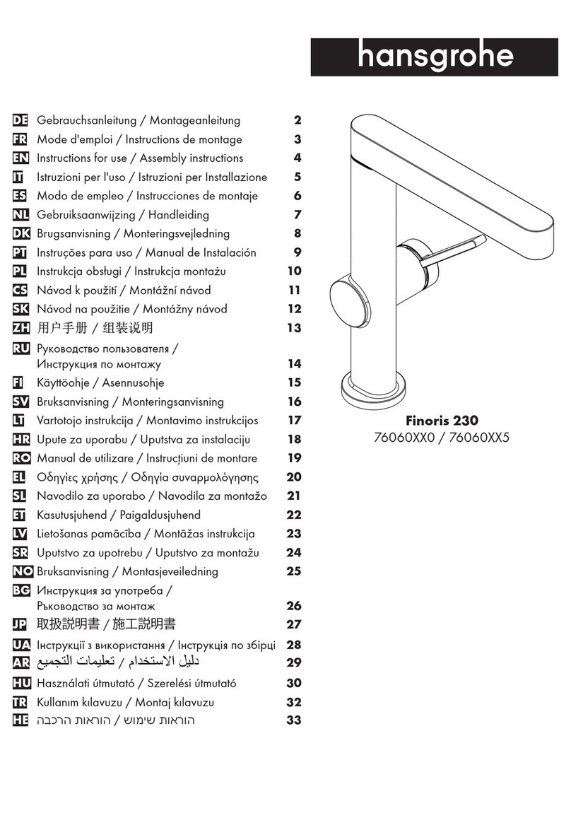 Hans Grohe Finoris 230 76060 0 Series Manual