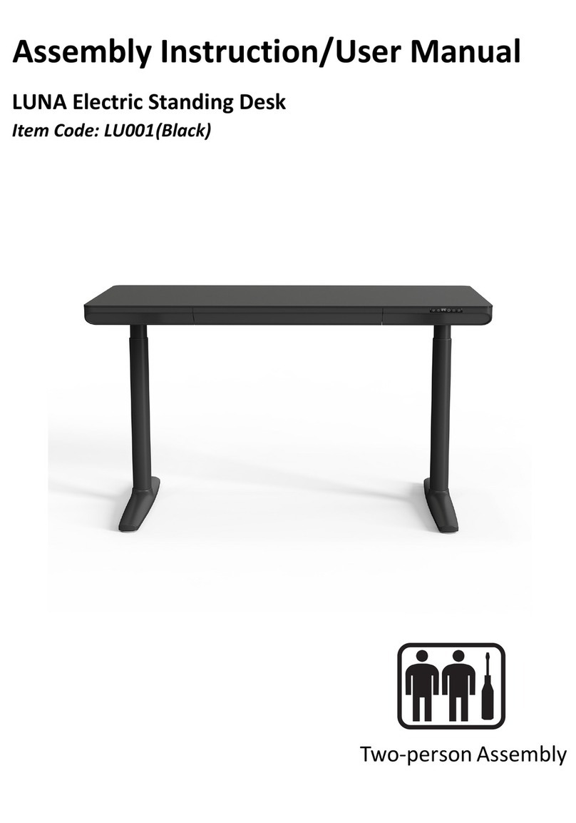 Huali Furniture LUNA LU001 Assembly instruction