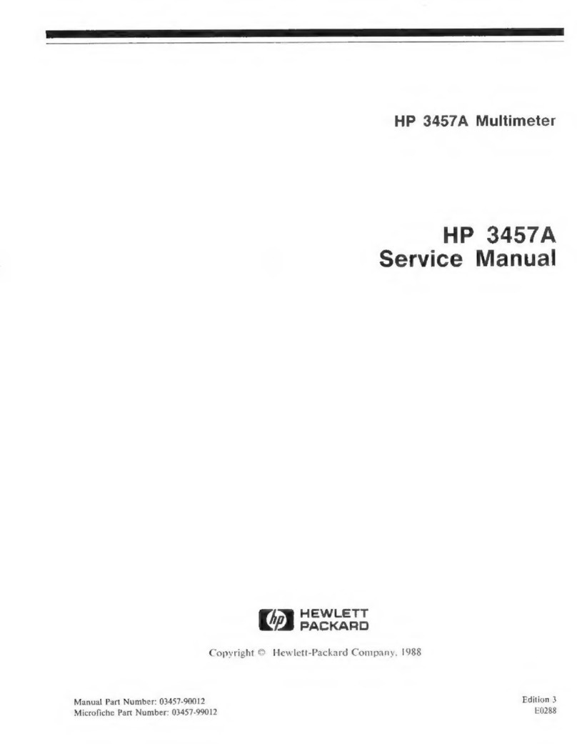 HP 3457A Service manual