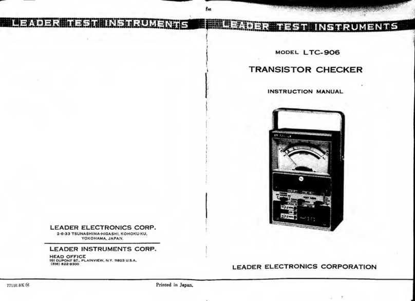 Leader Electronics Corp. LTC-906 instruction manual