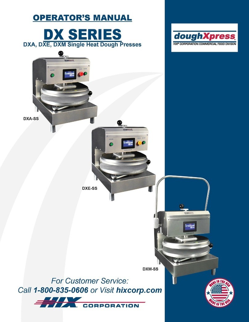 DOUGHXPRESS DX Series Operator's manual