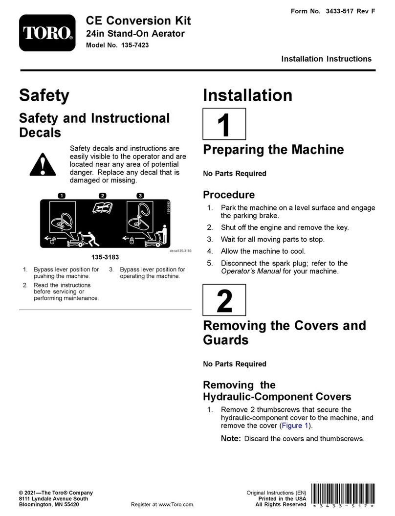 Toro 135-7423 installation instructions