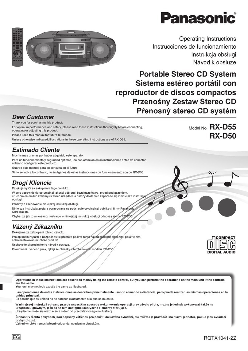 Panasonic RX-D55 operating instructions
