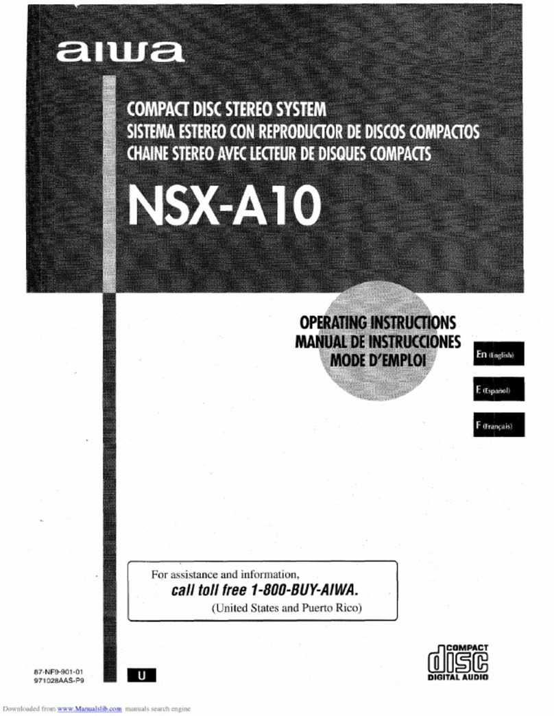Aiwa NSX-A10 operating instructions