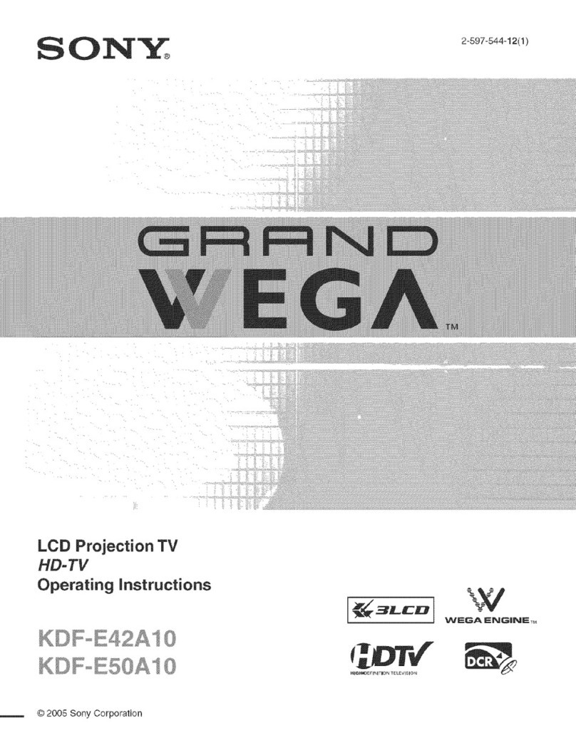 Sony KDF-E42A10 User manual