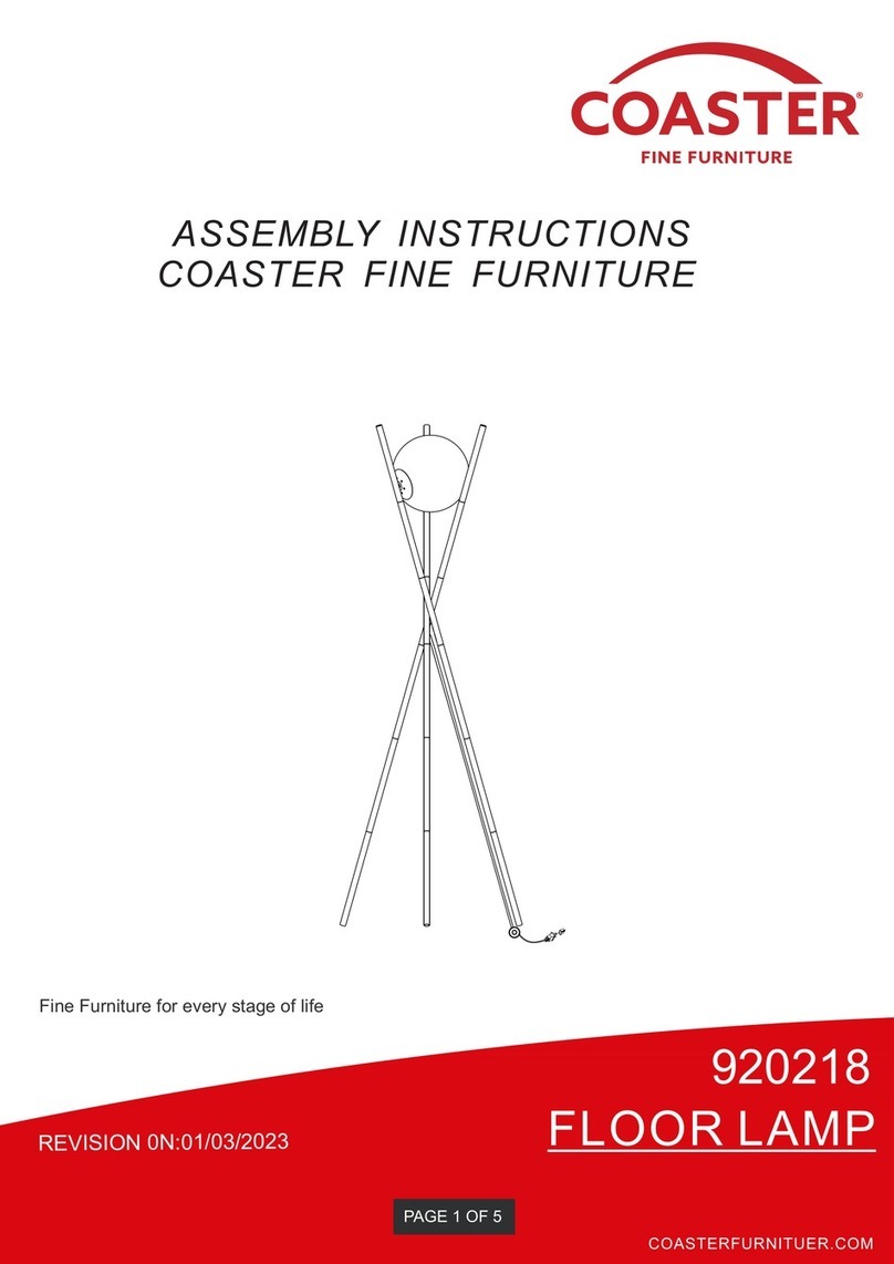 Coaster 920218 Assembly instructions