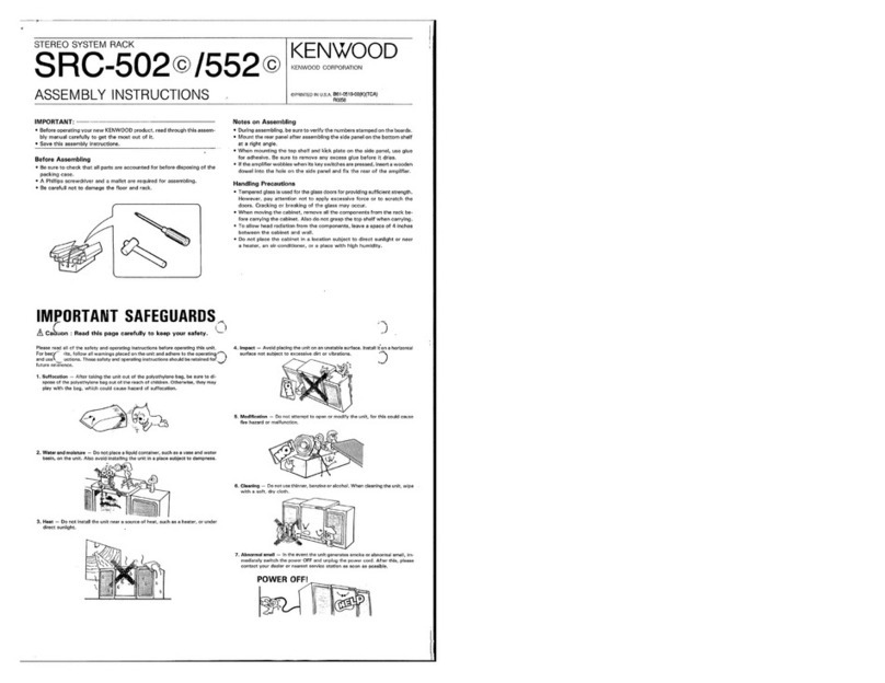 Kenwood SRC-502 Assembly instructions